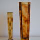 Lot de 2 vases vintage 80's plexiglas ecaille de tortue
