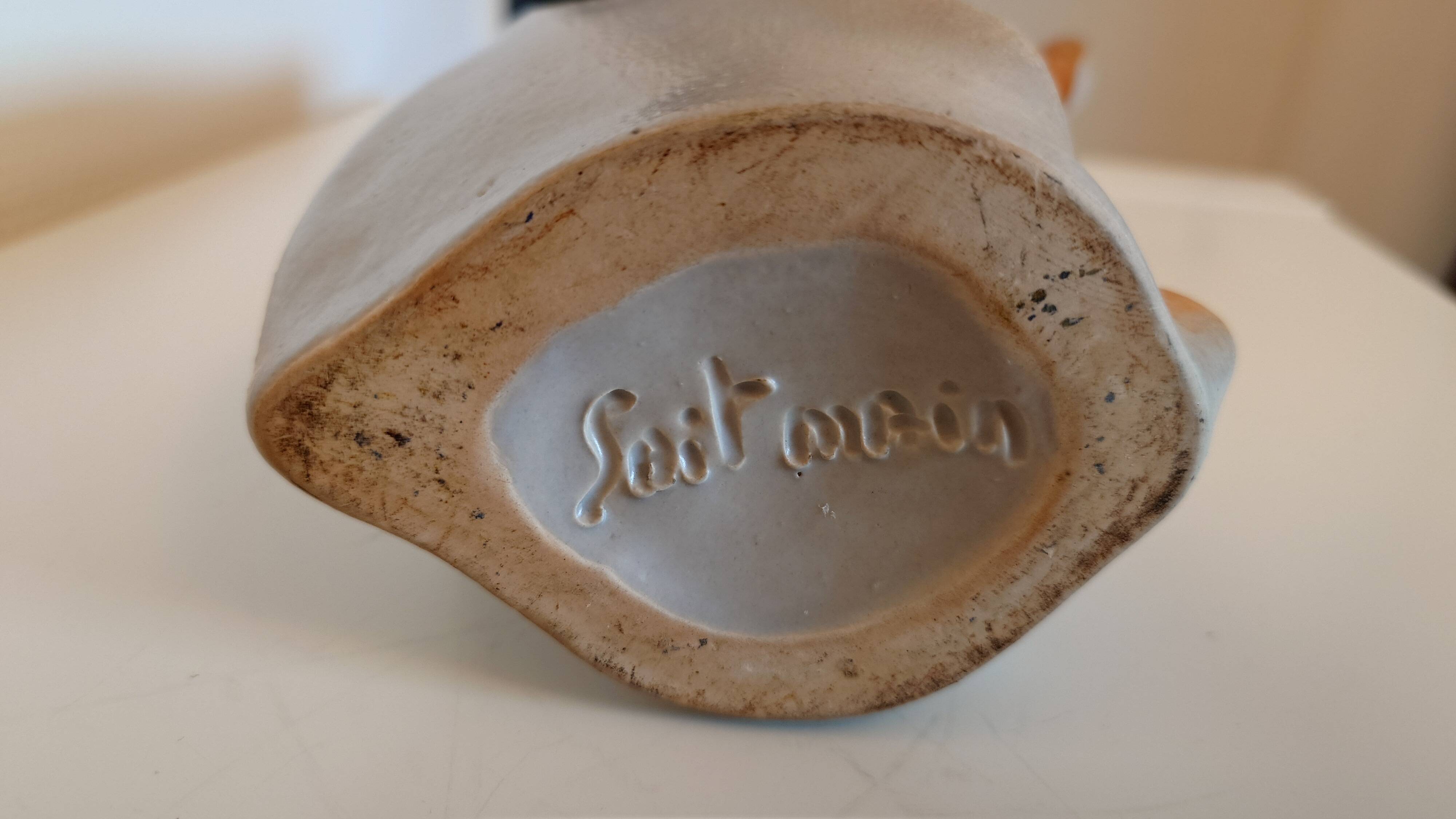 Vase Max Idlas – signed ceramic, sculptural design – unique piece – 30 cm