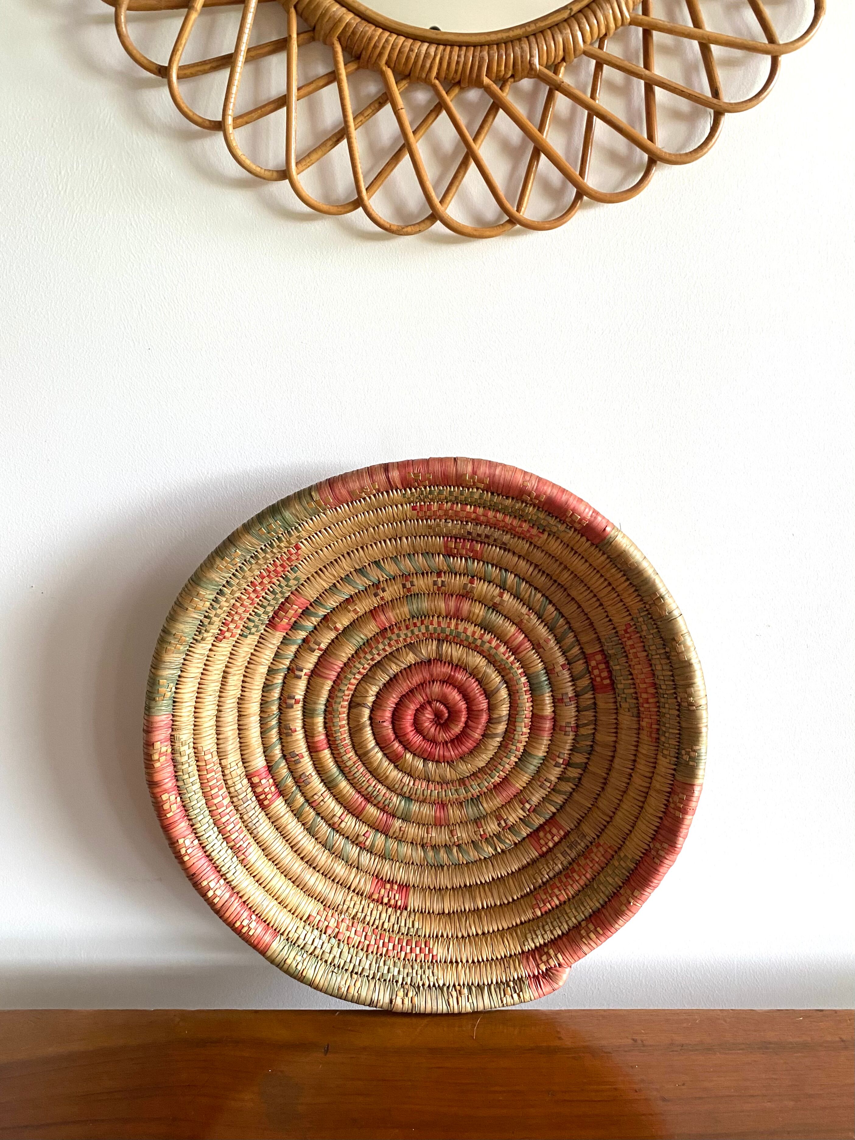 African braided basket