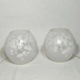 Par des lampes en cristal. Espagne, années 1990.