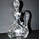 Carafe can liqueur / oil ewer in cut Bohemian crystal H18cm
