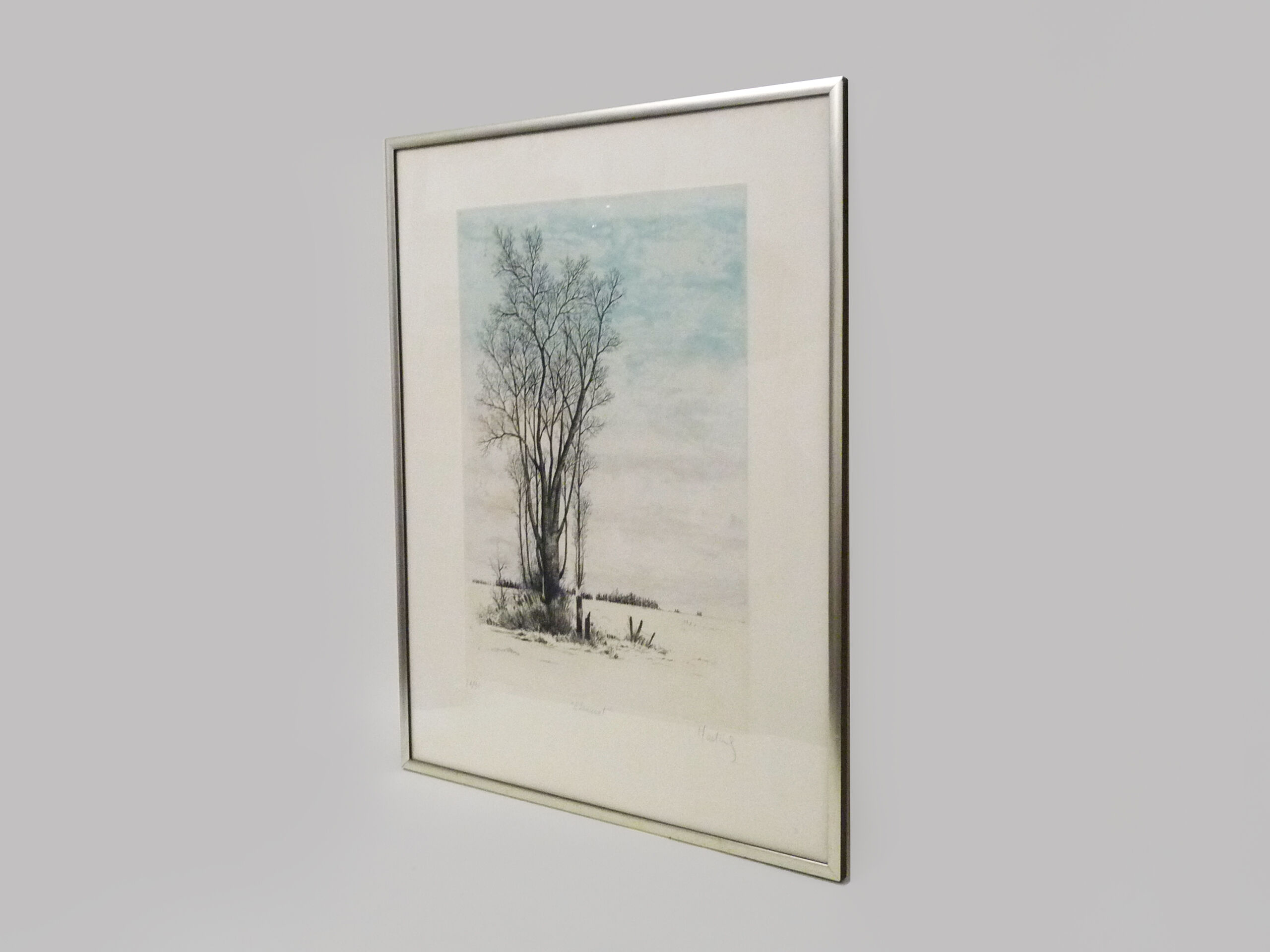 Original lithograph by Loppo Martinez " Elancourt " artist's proof. 21/91. 1982