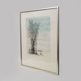 Original lithograph by Loppo Martinez " Elancourt " artist's proof. 21/91. 1982