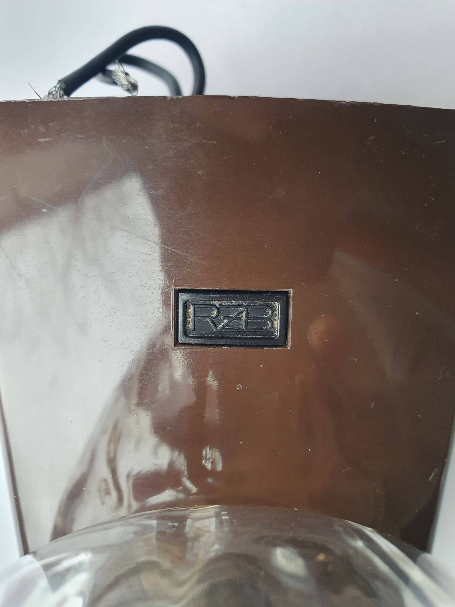 Pair of vintage RZB bathroom wall lights from the 70s in Germany