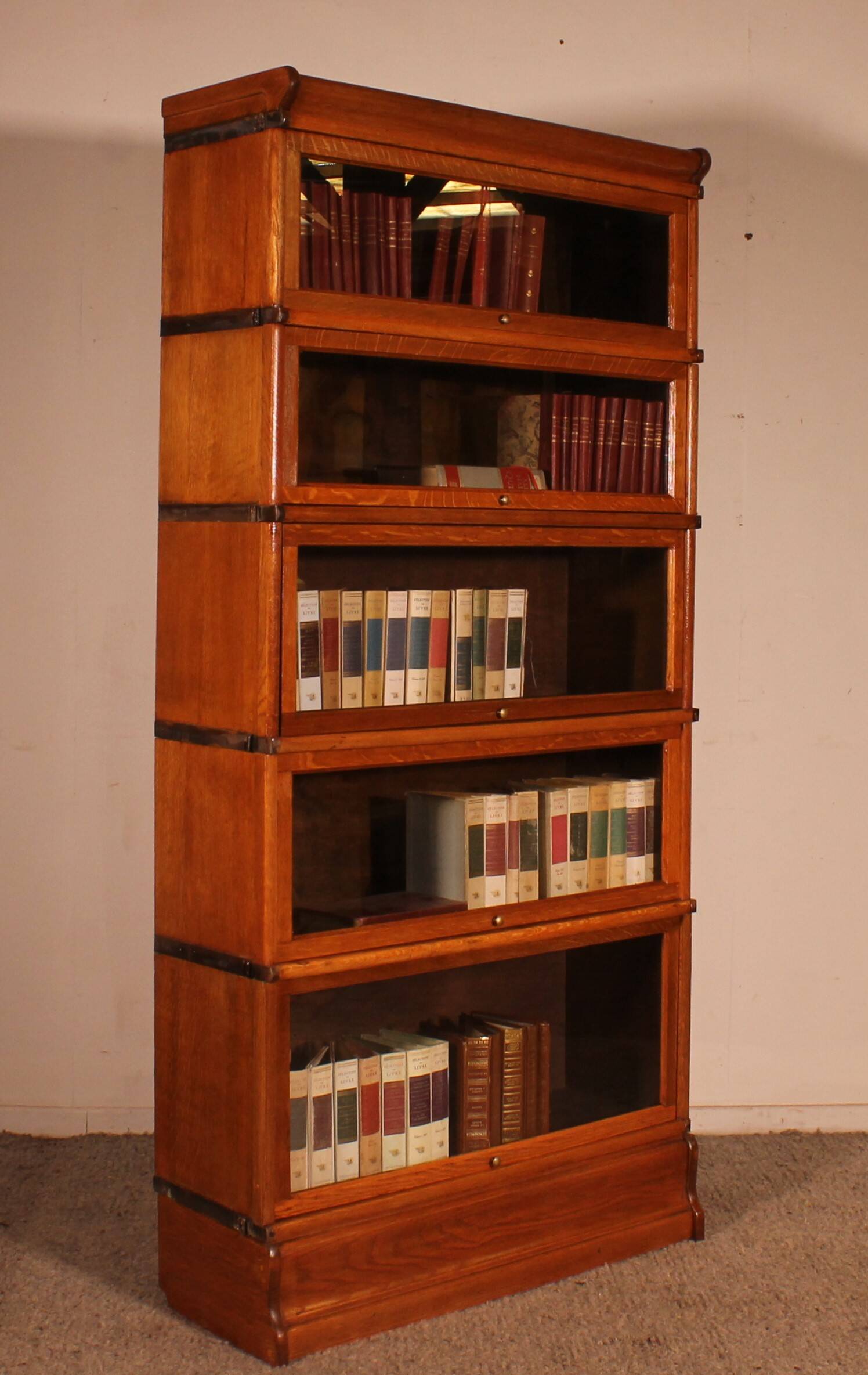 Bibliothèque Globe Wernicke En Chêne Blond De 5 éléments