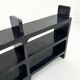 Modular black shelf by Olaf Von Bohr for Kartell, 1970