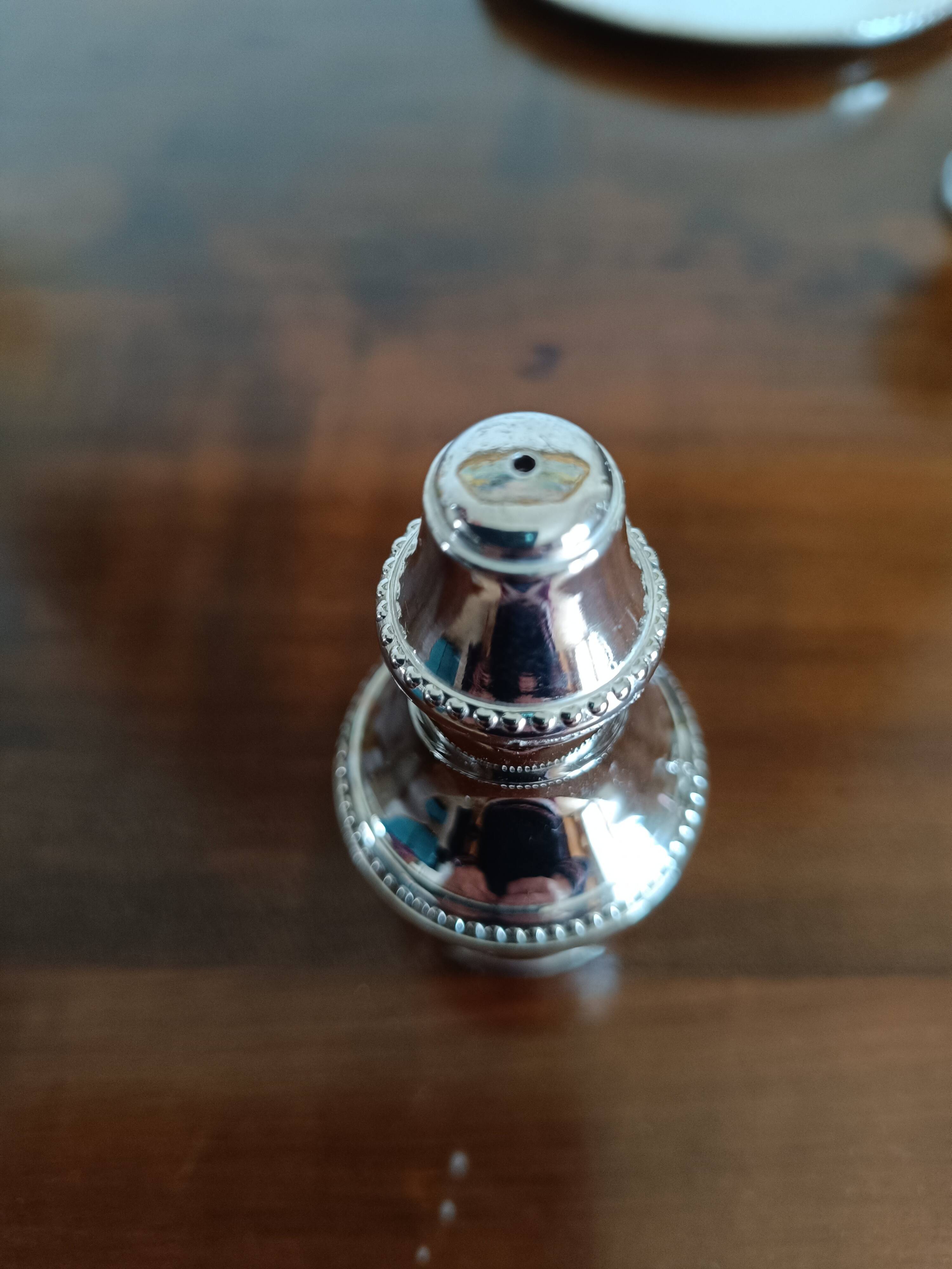 Silver-plated boiled egg set