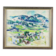 Huile sur toile originale suédoise – « Paysage » par Sture Ekengren – vintage et encadrée – 63 × 74 cm