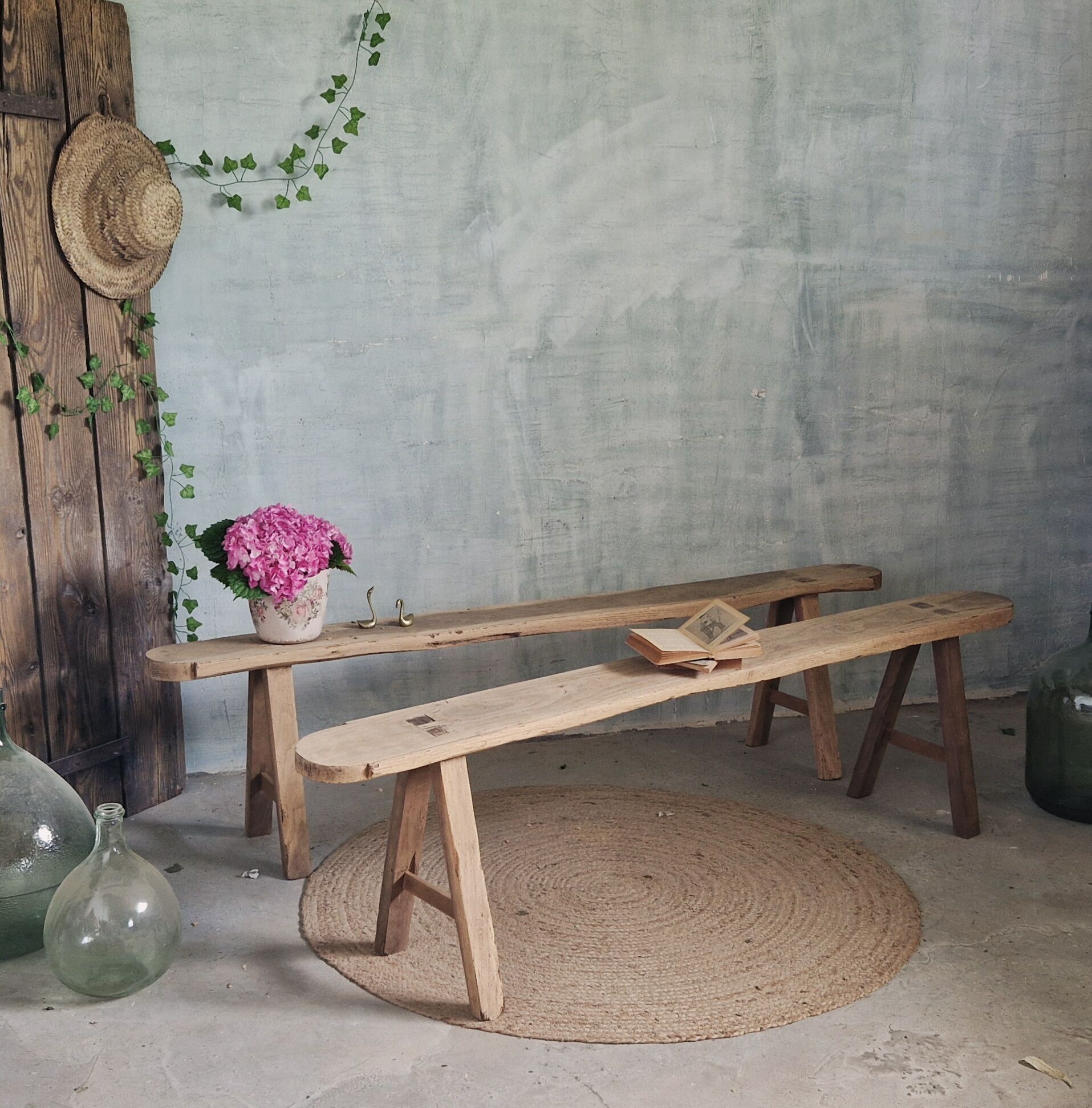 Nice pair of antique benches