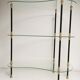 Vintage display 1950 / 1960 , side kidney table , glass shelves
