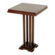 Antique - Square Guéridon Table - Art Deco Style - Oak