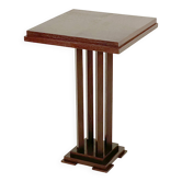 Antique - Square Guéridon Table - Art Deco Style - Oak