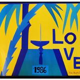 Yves Saint Laurent / 1986 / “Love” poster