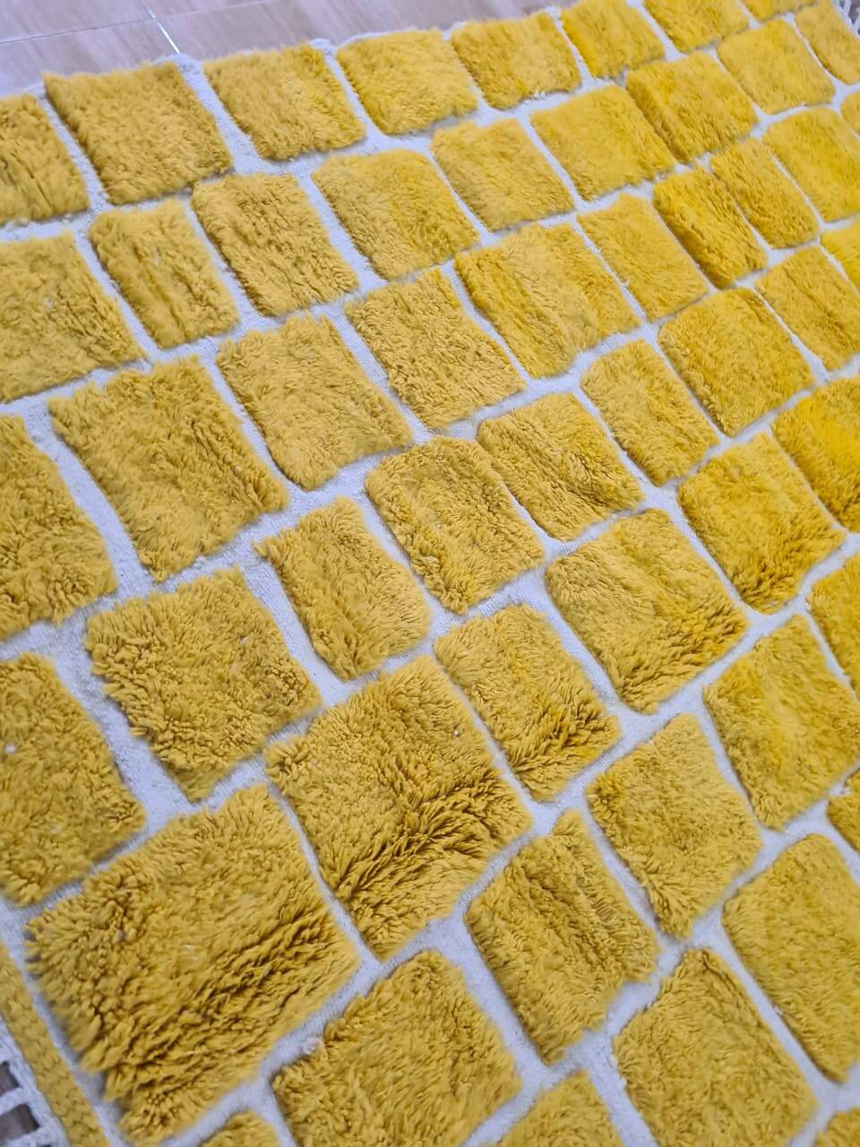 Handmade wool Berber rug 270x230cm