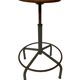 Vintage industrial workshop stool work stool adjustable in height 60's design