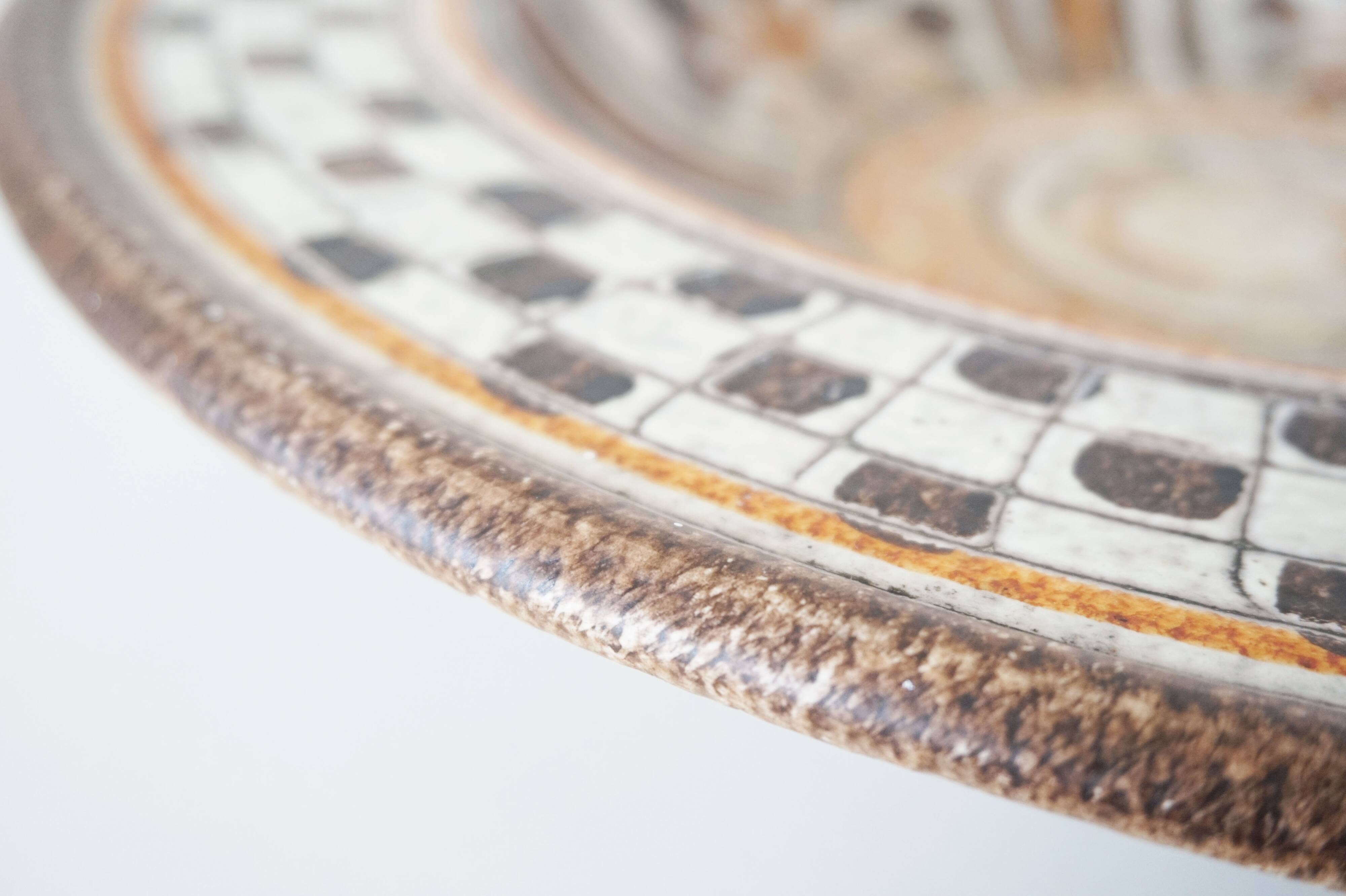 Large Italica ARS ceramic dish Italy 1960