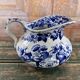 Antique jug and basin set Creil & Montereau Liseron model – earthenware