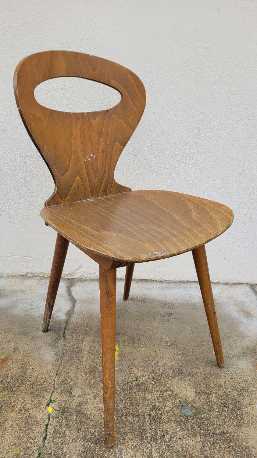 Baumann vintage ant model bistro chair - 1950s