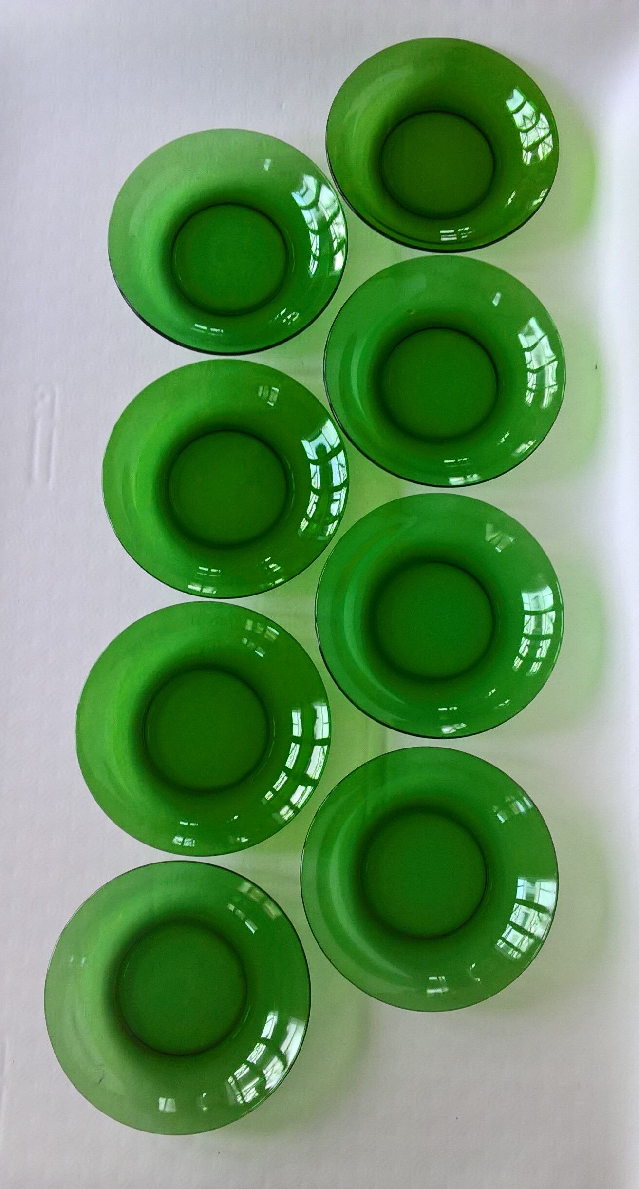 Lot of 8 vereco hollow plates