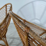 Pair of rattan armchairs