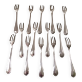 Set of 14 christofle spartour cake forks
