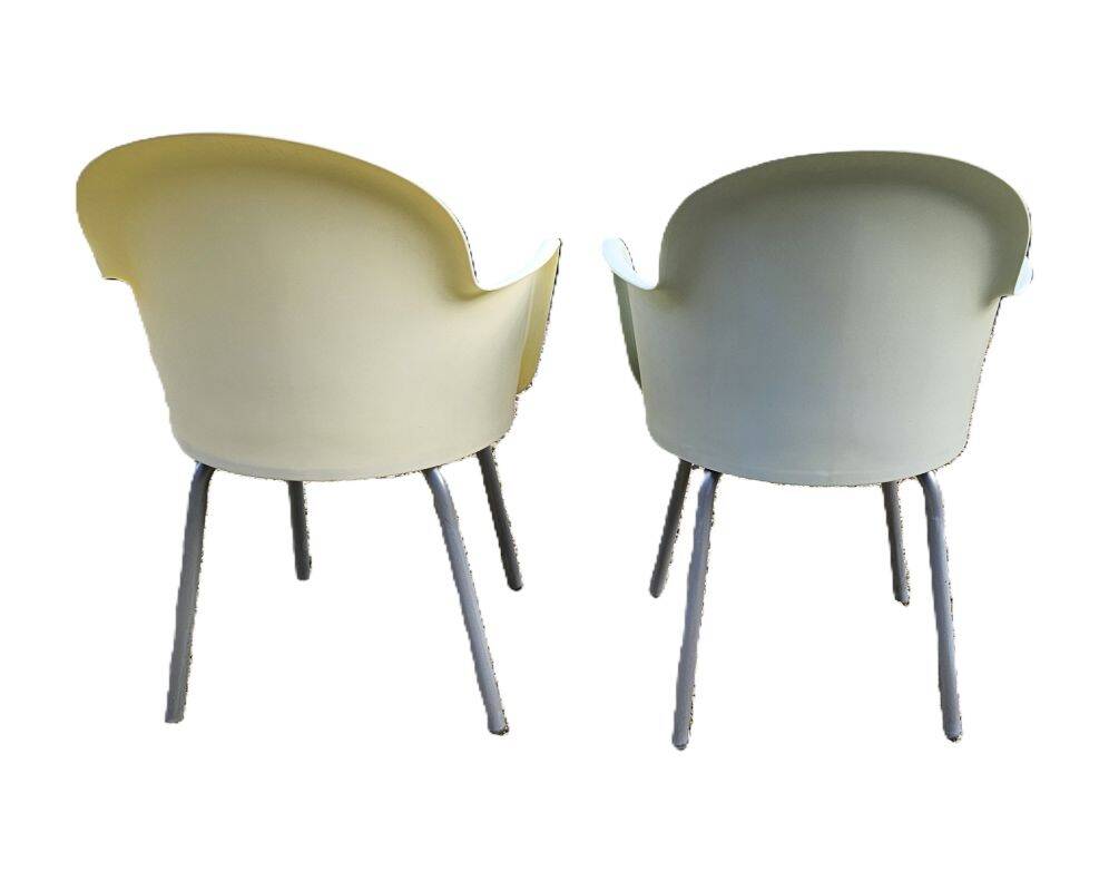 2 Italian Gogo Basic Armchairs By Marcello Ziliani For Sintesi 1980