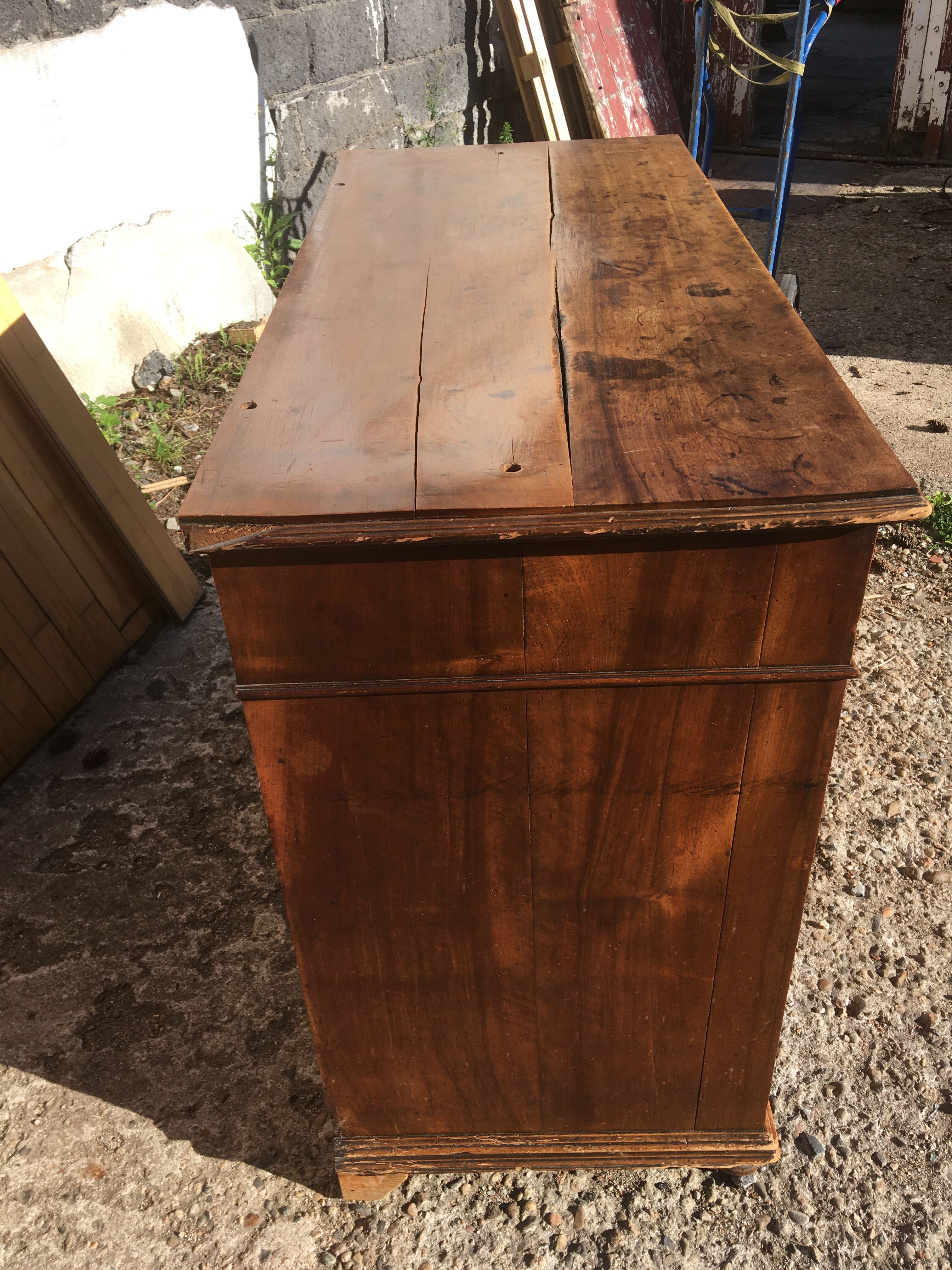 Old parisian buffet in fir