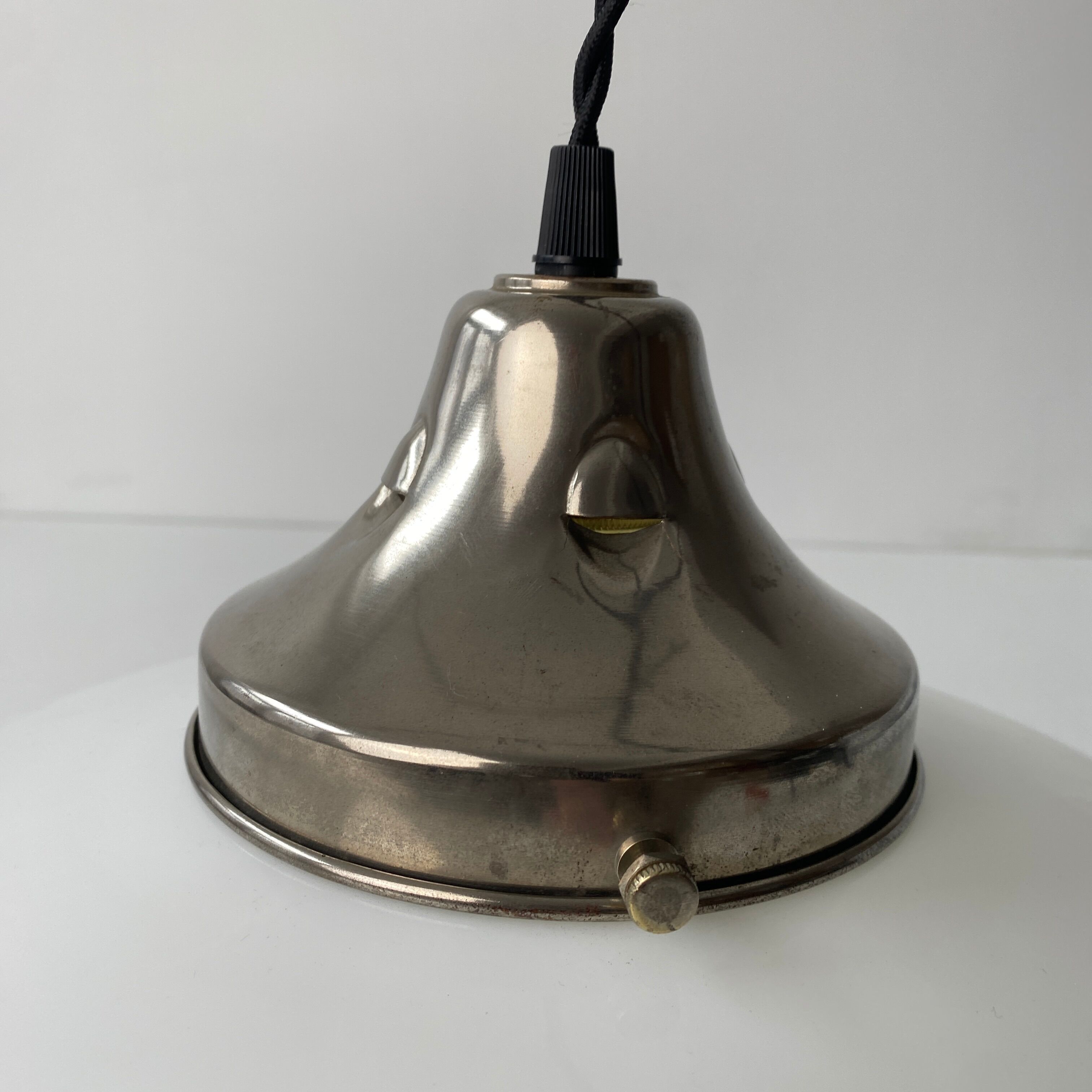 Old vintage opaline suspension lamp 30 cm