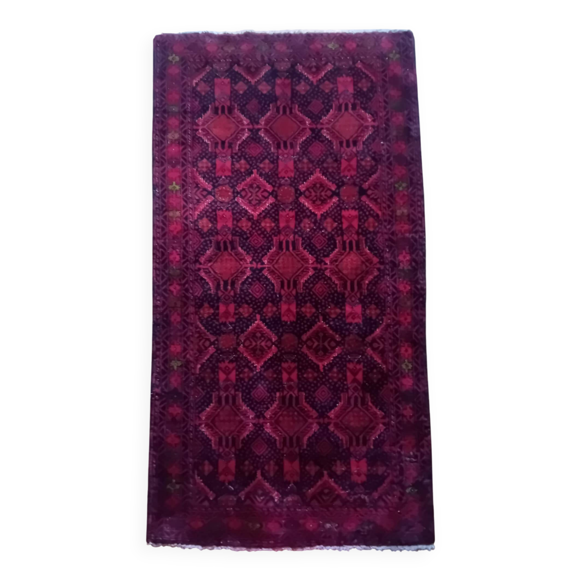 Handmade Persian Beluch Rug 198x105cm