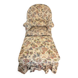 Armchair with pouf, cozy