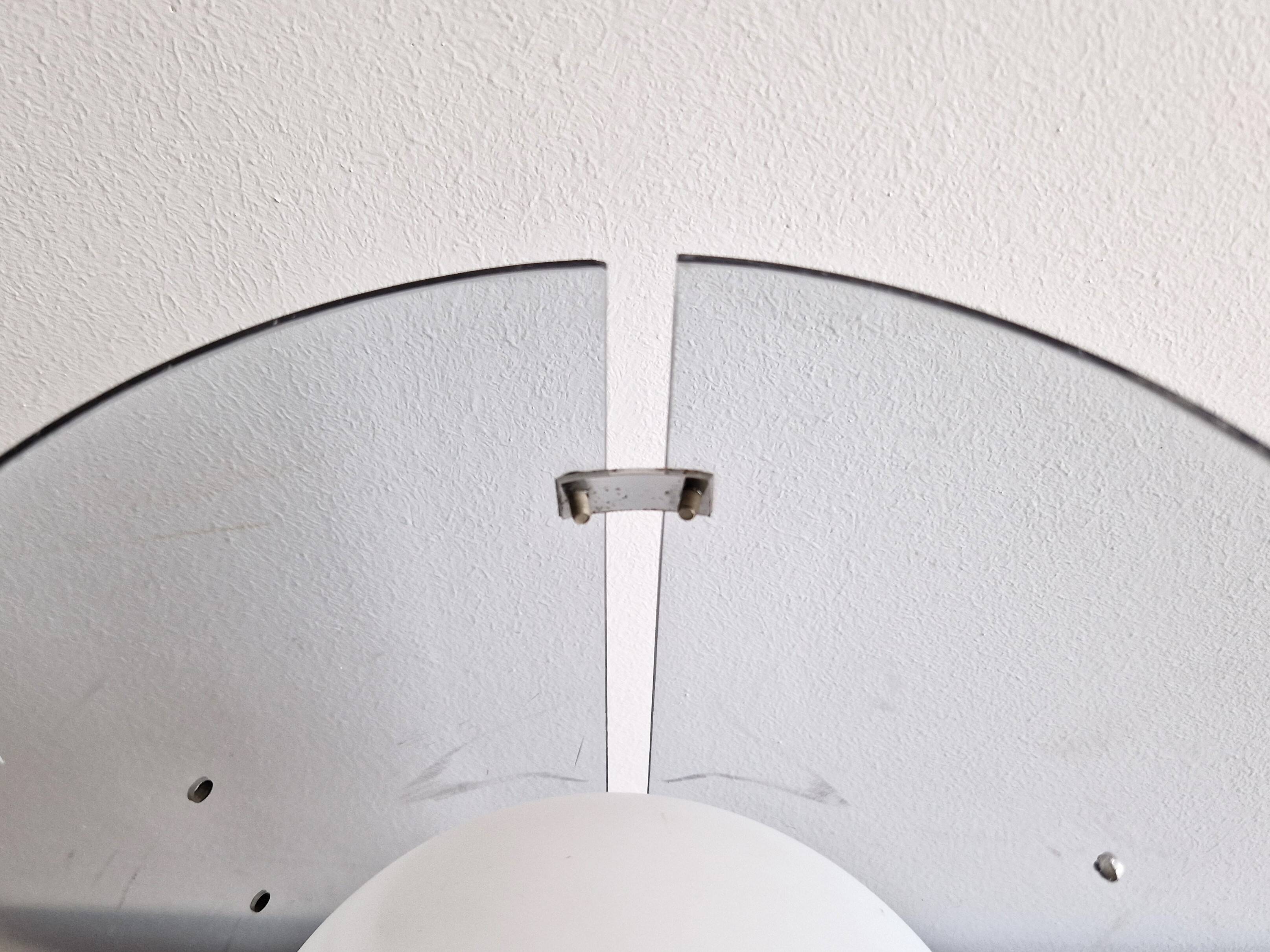 Model D-2045 Cylindrical table lamp with globe for Raak Amsterdam, The Netherlands 1960's