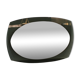 Italian Modernist Smoked Glass and Beveled Mirror, 1970s