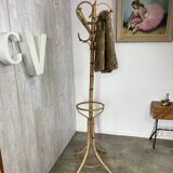 Porte-manteaux  rotin vintage