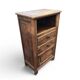 Meuble d’appoint vintage en chêne style rustique