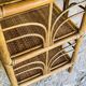 Vintage three-tiered shelf on legs, Bamboo, Rattan, Wicker circa 1970s