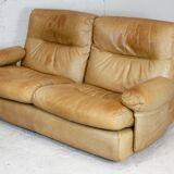 Leather sofa, Albany model, late 70's, Roset edition