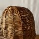 Old wicker dolls' pram - wooden wheels