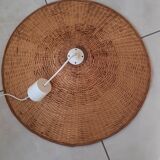 Large wicker ceiling lamp