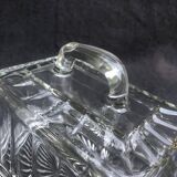 Art Deco Сrystal/Glass Cheese/butter Dome with lid, circa 1930-40, Belgium