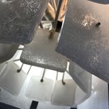 1960s glass slat chandelier