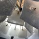 1960s glass slat chandelier