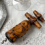Old wooden corkscrew
