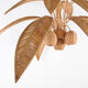 Grand lustre « cocotier » « palmier » en rotin