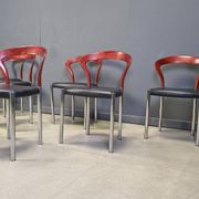 Vintage Lotus chairs by Hartmut Lohmeyer for Kusch & Co., 1970s, set of 6