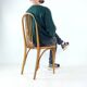 Vintage Thonet Bentwood Oak Chair With Original Label, Czechoslovakia, 1920