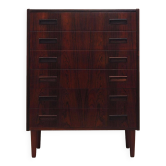 Rosewood chest of drawers, Danish design, 1960s, designer: Børge Seindal, manufacture: Westergaard