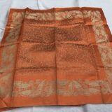 Coral butterfly tablecloth and 12 napkins