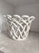 Woven ceramic plant pot