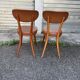 (Lot) 2 Baumann Chairs Compass Leg Scandinavian Style