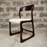 Lot of 4 chairs Baumann sled